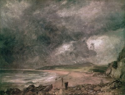 Weymouth Bay met naderende storm door John Constable