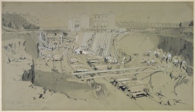 Park Street, Camden Town, 17 september 1836 door John Cooke Bourne
