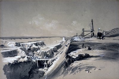 Tring Cutting, Hertfordshire, 1830s door John Cooke Bourne