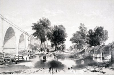 Viaduct over de River Blythe, London & Birmingham Railway, 1839 door John Cooke Bourne
