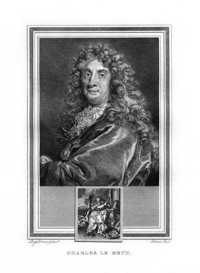 Charles le Brun, Franse Barokschilder, 1825 door John Corner