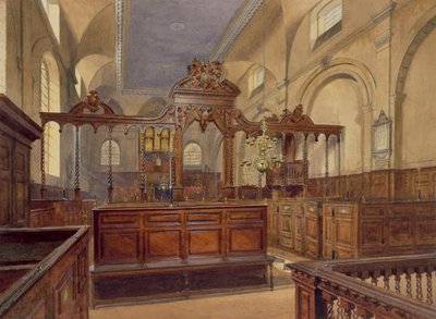 All Hallows The Great, Thames Street, interieur, 1884 door John Crowther