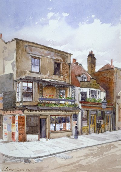 Hoek van Cheyne Walk en Lawrence Street, Chelsea, Londen, 1883 door John Crowther