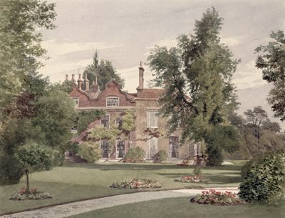 Zijaanzicht van Raleigh House, Brixton Hill, Lambeth, 1887 door John Crowther