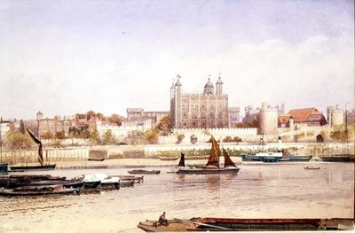 Tower of London vanaf de zuidoever door John Crowther