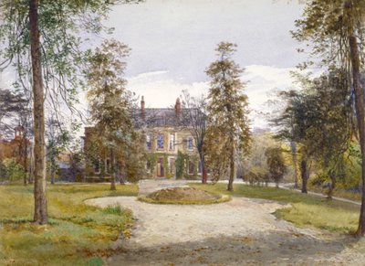 Uitzicht op Stockwell Park House vanuit de tuin, Lambeth, Londen door John Crowther