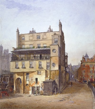 Uitzicht op een huis, Cecil Street, Westminster, Londen, 1882 door John Crowther