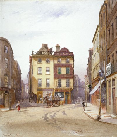 Wych Street en Holywell Street, Westminster, Londen, 1881 door John Crowther