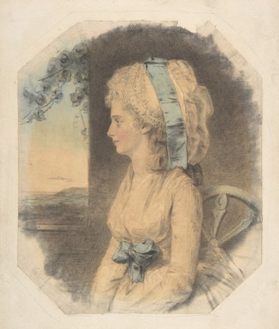 Miss Mary Cruikshank, enige zus van James Cruikshank, 1781 door John Downman