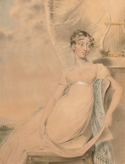 Portret van Anne Lucy Poulett, Lady Nugent door John Downman