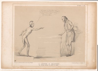 Spotprent met Roebuck en Lord Bentinck door John Doyle