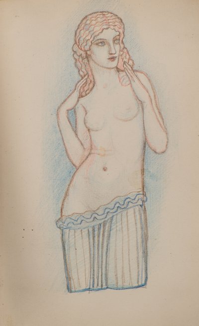 Zonder titel [Vrouwelijke figuur] door John Duncan