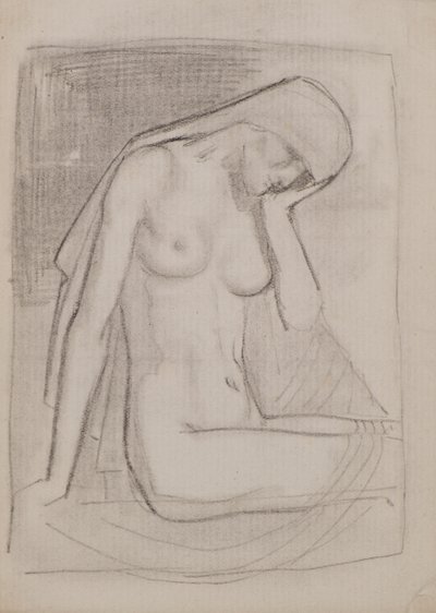 Zonder titel [Vrouwelijk naakt] door John Duncan