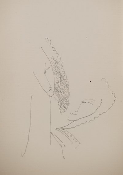 Zonder titel [Twee gezichten] door John Duncan