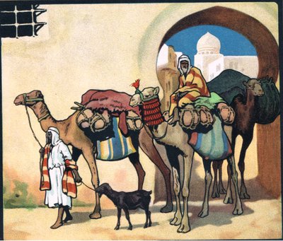 Kameelkaravaan, illustratie uit 