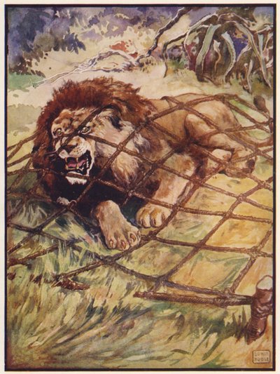 De Leeuw en de Muis door John Edwin Noble
