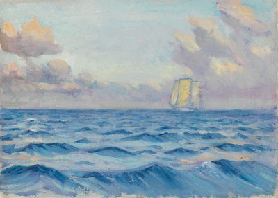 Een zeilschip, eind 19e eeuw - midden 20e eeuw door John Everett