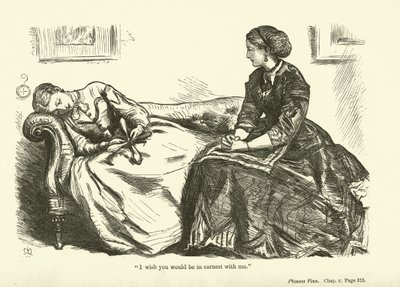 Illustratie voor Phineas Finn door Anthony Trollope door John Everett Millais