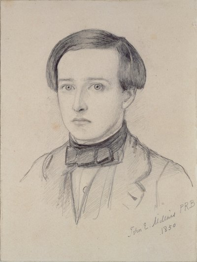Portret van Charles Allston Collins, 1850 door John Everett Millais