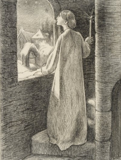 St Agnes Eve, ca. 1857 door John Everett Millais
