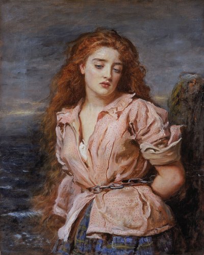 De martelaar van de Solway"
" door John Everett Millais