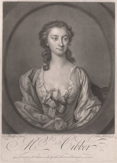 Mevrouw Cibber door John Faber the younger