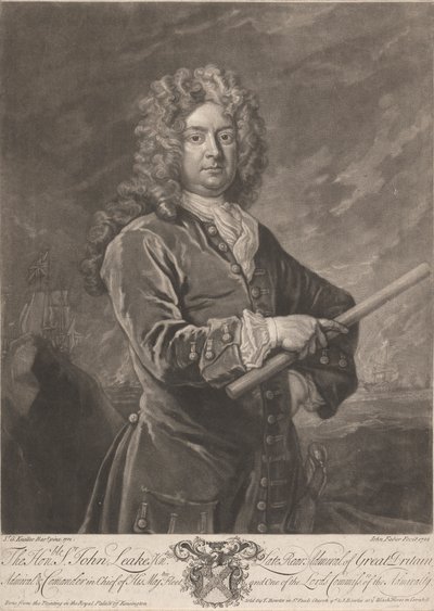 De Eerwaarde John Leake door John Faber the younger