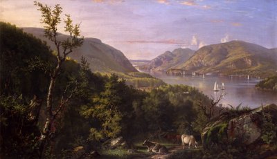 Uitzicht op de Hooglanden vanaf West Point, 1862 door John Ferguson Weir