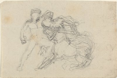 Strijd tussen man en centaur door John Flaxman