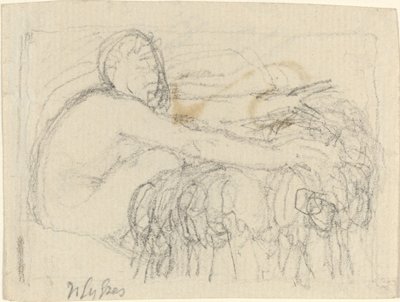 Zittende Figuur met Uitgestrekte Armen door John Flaxman