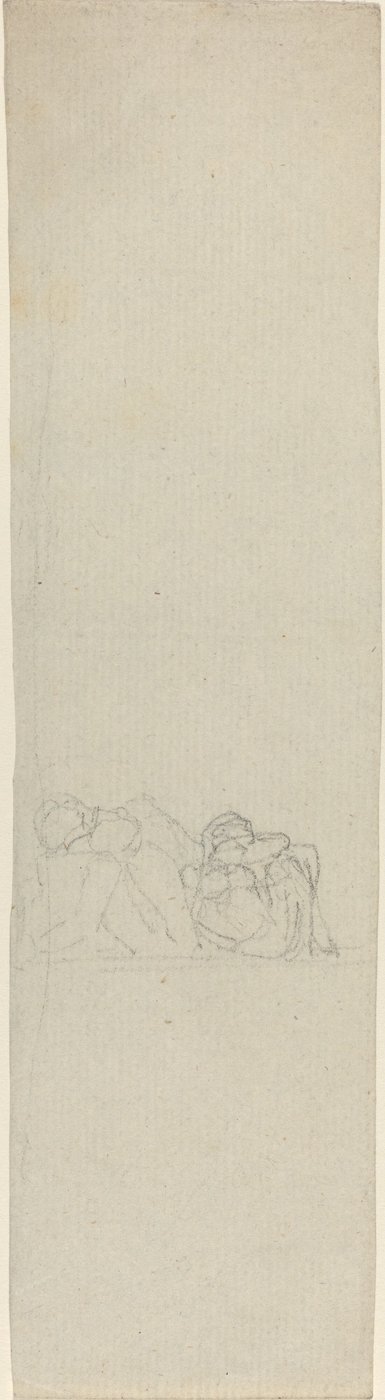 Twee ineengedoken figuren door John Flaxman