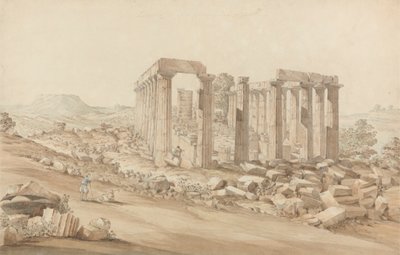 De Tempel van Apollo Epicurius bij Bassai, Phigalea door John Foster