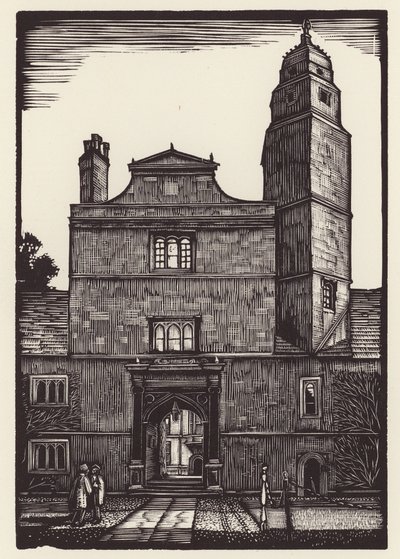 Cambridge: Caius (houtsnede) door John Frederick Greenwood