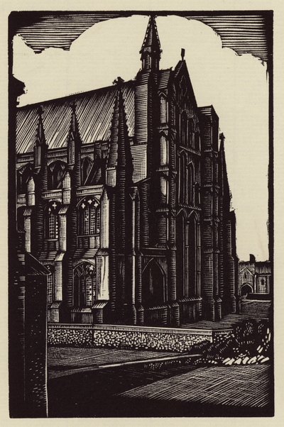 Kathedraal van Ely: East End (houtsnede) door John Frederick Greenwood