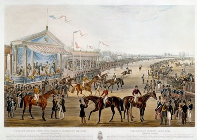Prix du jockey club in Chantilly in 1841 door John Frederick Herring Senior