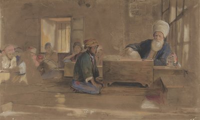 Arabische School, 1841-51 door John Frederick Lewis