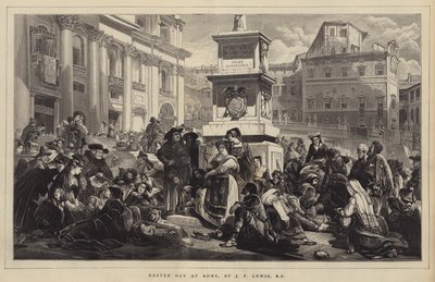 Paaszondag in Rome door John Frederick Lewis