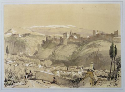 Het Alhambra vanaf de Albay, uit 