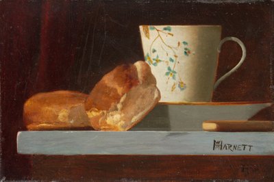 Ontbijt, ca. 1890 (olieverf op academiekarton) door John Frederick Peto