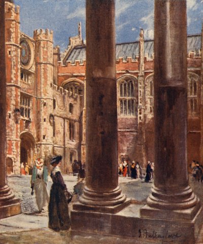 Klokkenhof, Hampton Court Paleis door John Fulleylove