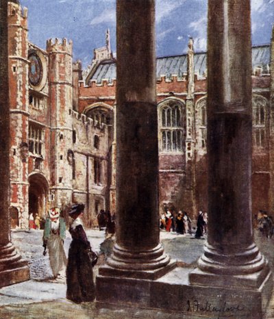 Clock Court, Hampton Court Palace, Richmond upon Thames, Londen door John Fulleylove