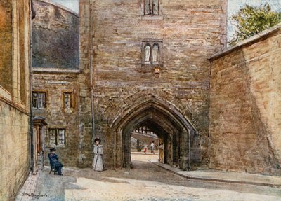 Poort naar Bloody Tower, met ingang naar het Jewel House door John Fulleylove