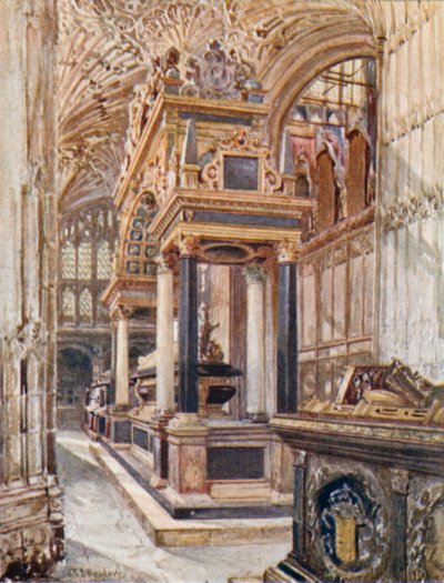 Monument van Mary, Queen of Scots, in de kapel van Henry VII door John Fulleylove