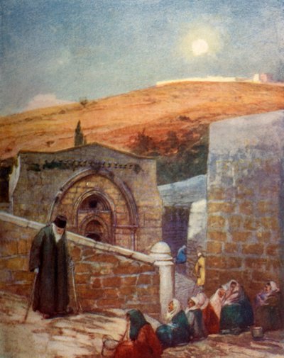 De kapel van het graf van de Maagd aan de voet van de Olijfberg door John Fulleylove