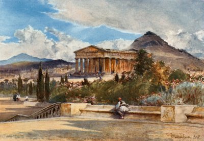De tempel van Theseus vanuit het zuidwesten door John Fulleylove