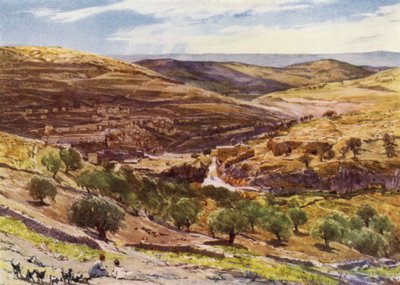Vallei van Hinnom, met Heuvel van Overtreding door John Fulleylove
