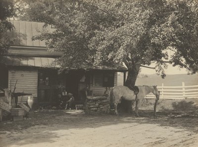 Landwinkel en postkantoor,1890-1900 (foto) door John G. Bullock
