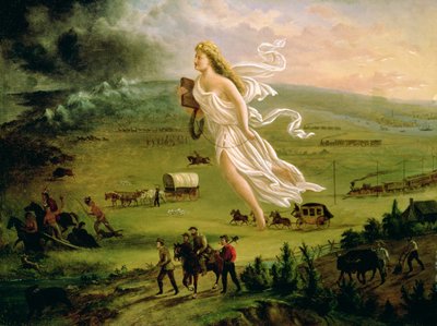 Amerikaanse Vooruitgang, 1872 door John Gast