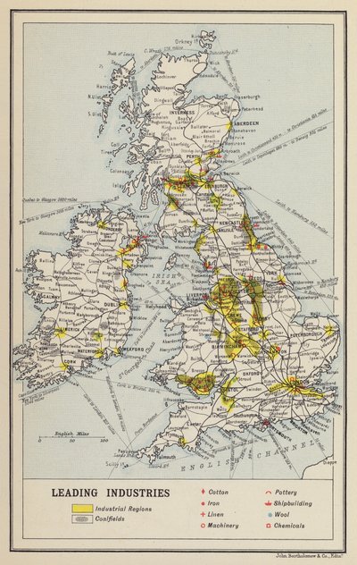 Britse Eilanden, Economisch, Leidinggevende Industrieën door John George Bartholomew
