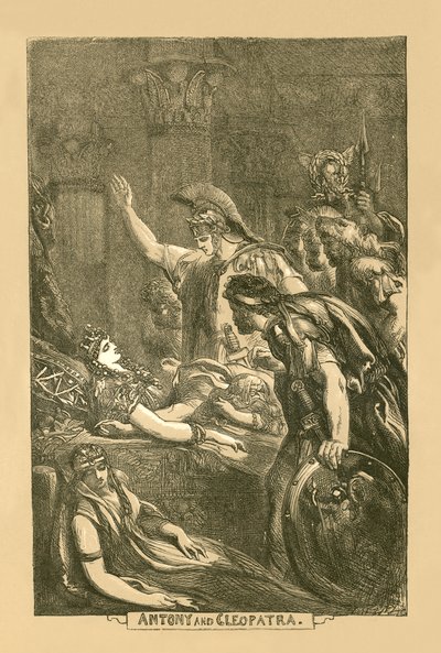 Antonius en Cleopatra door John Gilbert